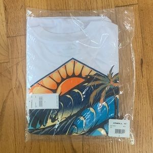 Tshirt O’NEILL, men’s large, short sleeve, white, BRAND NEW!